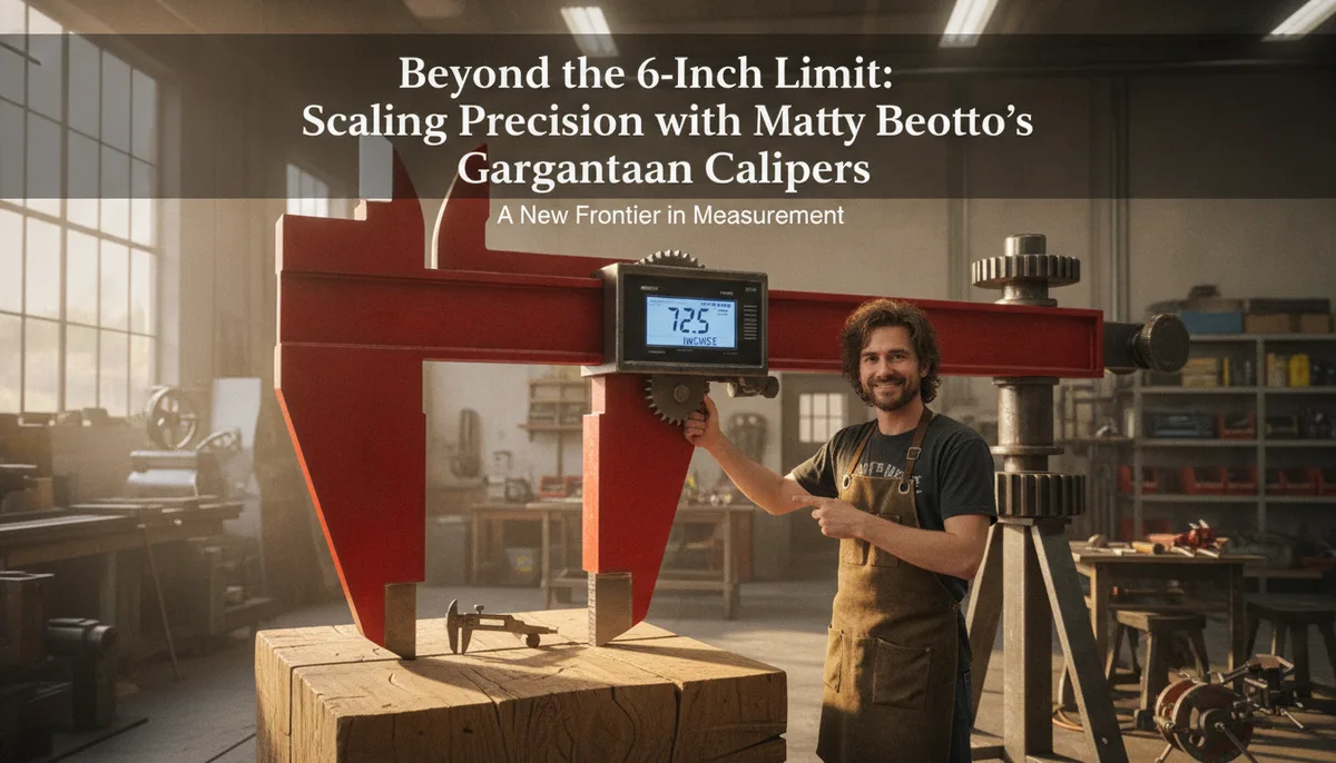 Beyond the 6-Inch Limit: Scaling Precision with Matty Benedetto’s Gargantuan Calipers visual summary