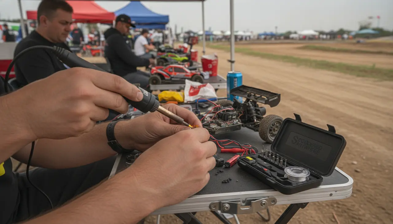 Emergency RC Repair: Soldering in the Pits visual summary