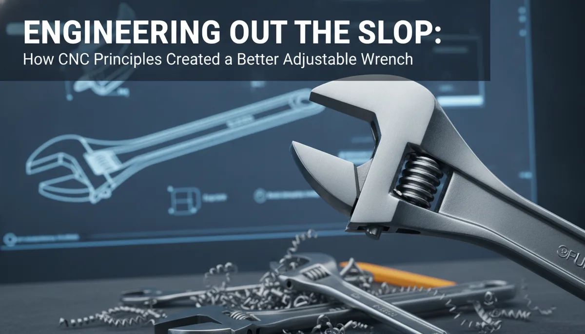 Engineering Out the Slop: How CNC Principles Created a Better Adjustable Wrench visual summary