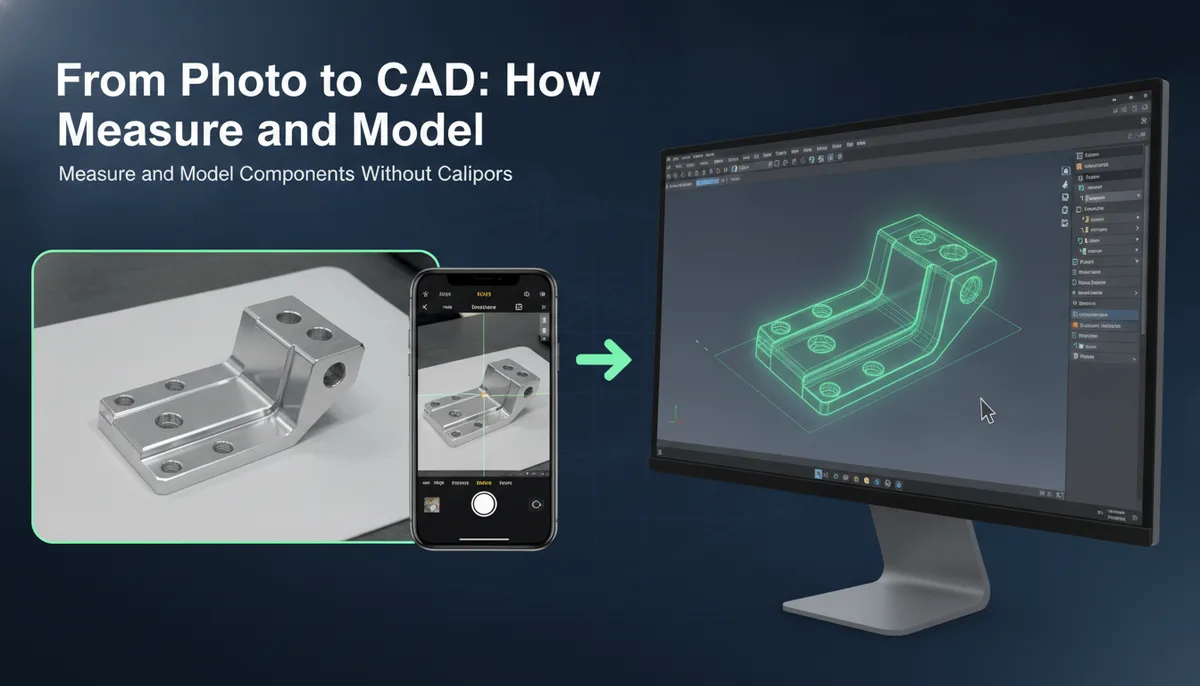 From Photo to CAD: How to Measure and Model Components Without Calipers visual summary