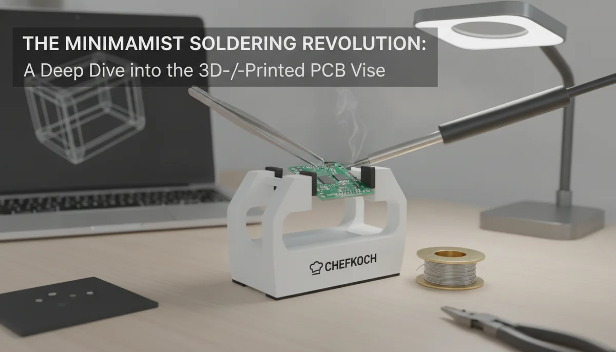 The Minimalist Soldering Revolution: A Deep Dive into the Chefkoch 3D-Printed PCB Vise visual summary
