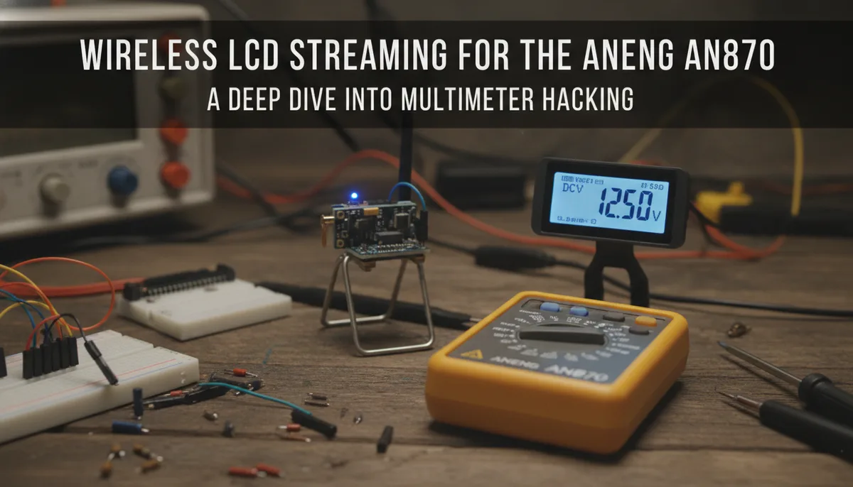 Wireless LCD Streaming for the ANENG AN870: A Deep Dive into Multimeter Hacking visual summary